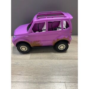 Barbie Sweet Orchard Farm Purple SUV Jeep Vehicle Fuchsia 4 person Seatbelt 2016